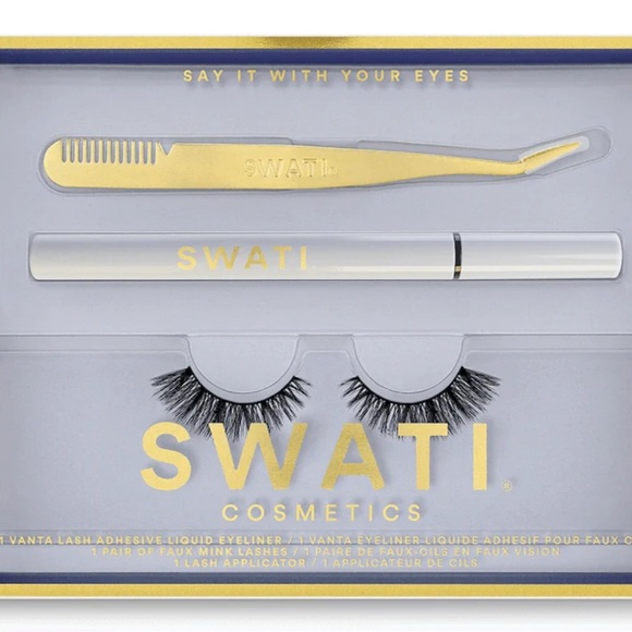 NEW Swati Lux Vanta Lashes Magnetic liner and metal application and lash comb.